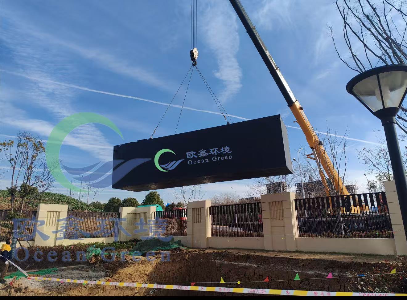 歐鑫環(huán)境利用接觸氧化施治，助力淮南精神病山南院區(qū)污水建設(shè)